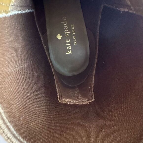 Kate Spade Addison Wedge Bootie in warm gingerbread suede size 8 NWB - Picture 8 of 10